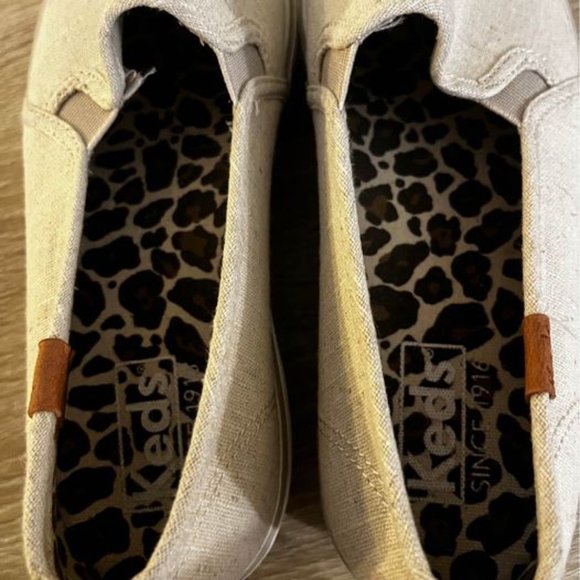 Keds Triple Decker Linen Pineapple Googly Eye Slip-On Platform Sneakers - Picture 5 of 6